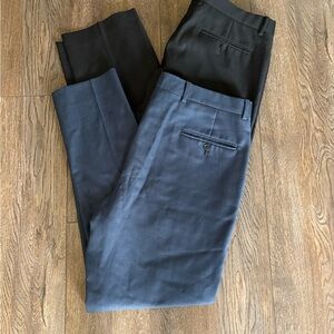 Calvin Klein Men's Black and Navy Dress Pants
